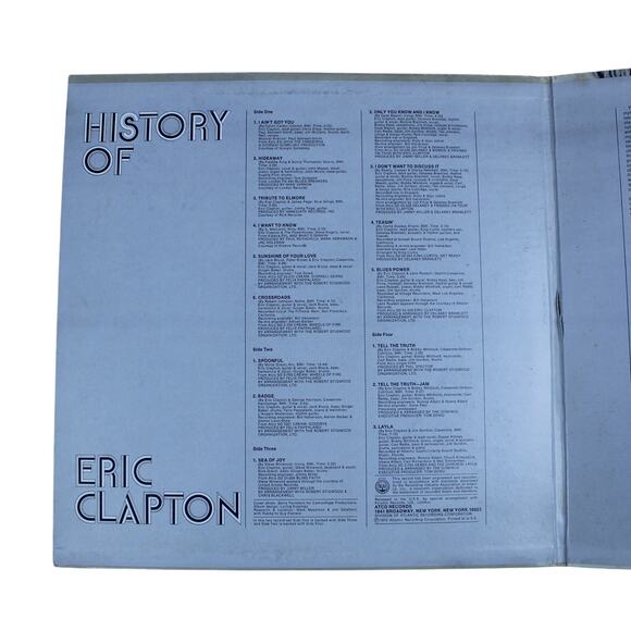 History of Eric Clapton Vinyl Record Album Gatefold ATCO SD2-803 1972 - Picture 12 of 14